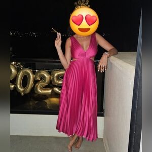 Abercrombie & Fitch Deep Pink Maxi Dress